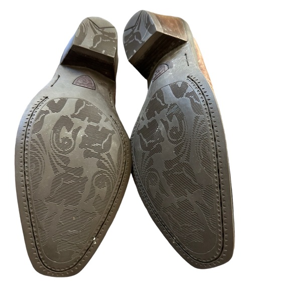 Ariat 15604 Women’s Leather Western Studded Medallion Slide Mules Shoes Sz 8.5 B - Picture 6 of 8